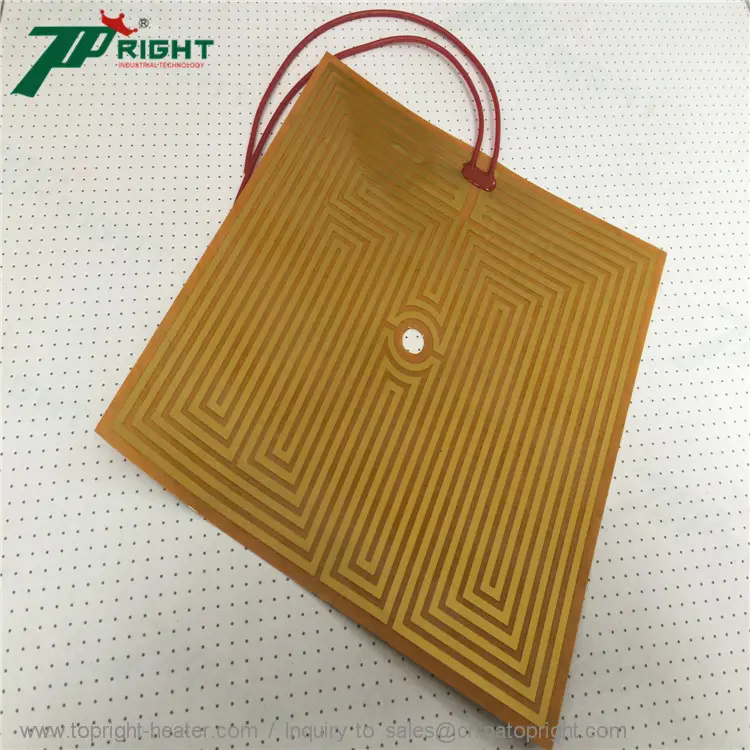 12 volt elettrico kapton riscaldamento elettrico elemento pi pellicola di polyimide riscaldatore