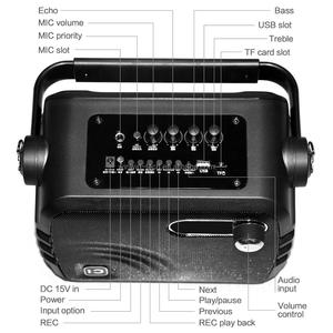 SHIDU 60 W Sistema Portatile PA con on-board Microfono Senza Fili e CD/USB del Giocatore di Musica - Product Image 5
