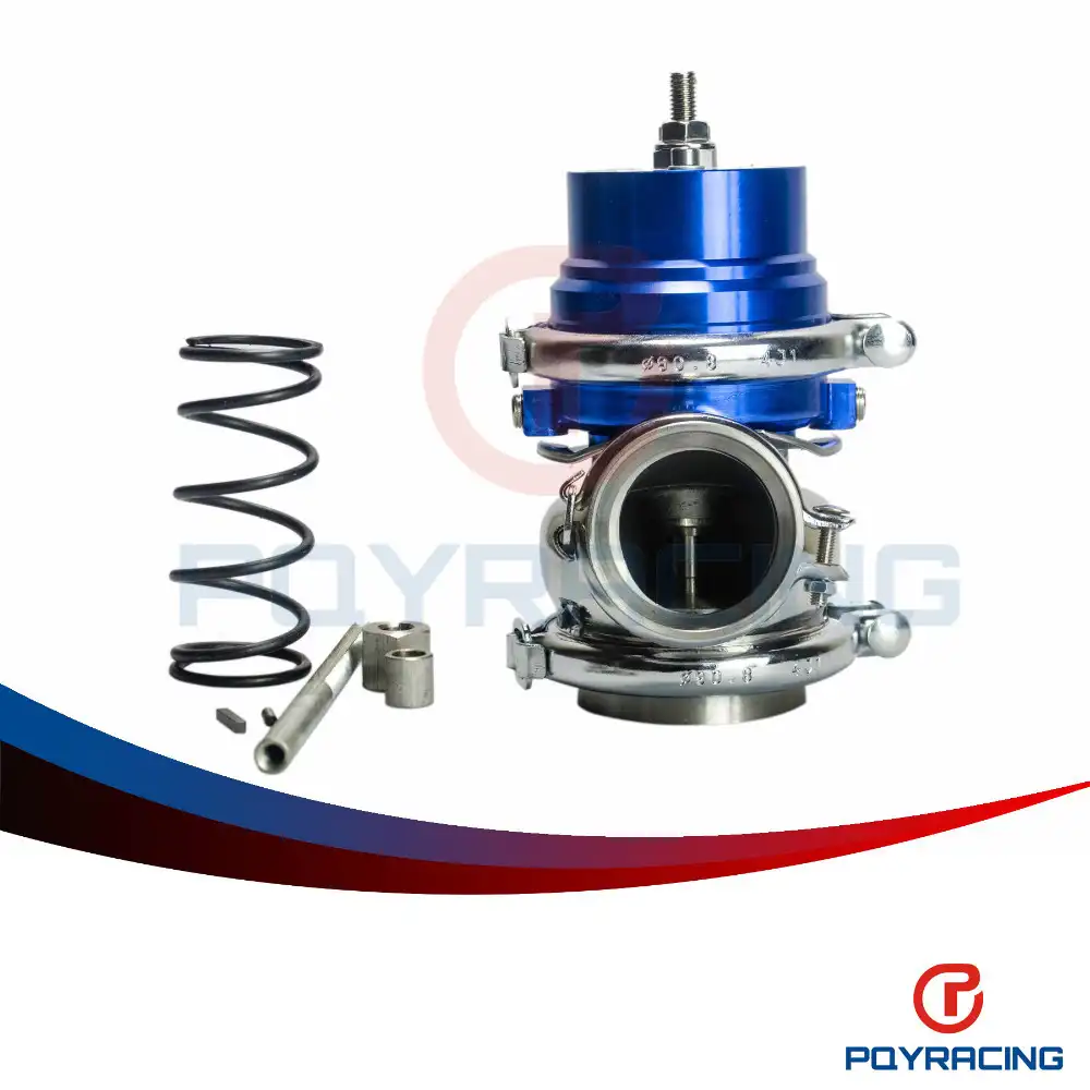 PQY RACING- BLUE 50ミリメートルAdjustableシリーズWastegate 50ミリメートルSpring:PQY5801B Turboウェストゲート50ミリメートル高品質PQY5801B
