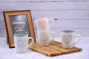 Tasse à café personnalisée avec cœur pour cadeaux de saint-<span class=keywords><strong>valentin</strong></span>, tasses en céramique - Product Image 5