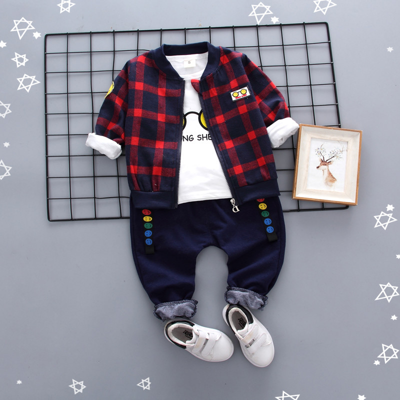 Весенне-осеннее пальто для мальчиков комплекты детской одежды комплект одежды из 3 предметов для мальчиков