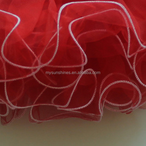 Jupes <span class=keywords><strong>Tutu</strong></span> rouge de noël pour enfants, avec garniture blanche, nouveau Design, vente en gros - Product Image 5
