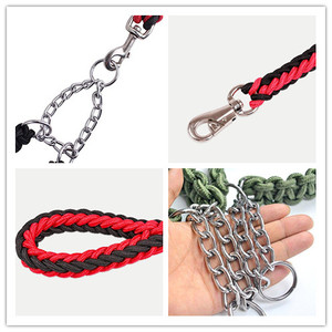 Kingtale Heavy Duty Dog <span class=keywords><strong>MARTINGALE</strong></span> <span class=keywords><strong>Collar</strong></span> estrangulador trenzado <span class=keywords><strong>Collar</strong></span> de nailon tejido a mano correa de perro y <span class=keywords><strong>Collar</strong></span> para perros 120cm para mascotas - Product Image 3