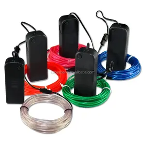 Proveedor chino el wire luz intermitente alto brillo cable led electroluminiscente