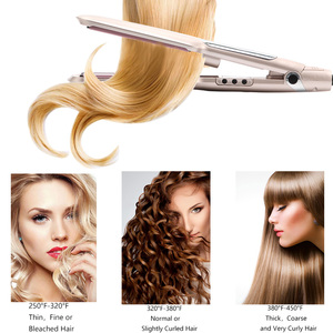 Ceramic Tourmaline Flat <strong>Iron</strong> <strong>Professional</strong> PTC <strong>Steam</strong> Hair Straightener Flat <strong>Iron</strong> Infrared Ceramic Tourmaline Flat <strong>Iron</strong> - Product Image 6