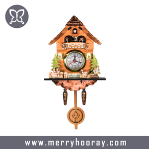 Bộ Đồng Hồ Cúc Cu Bằng Gỗ Giá Thấp Đồng Hồ Treo Tường Cúc Cu - Product Image 4