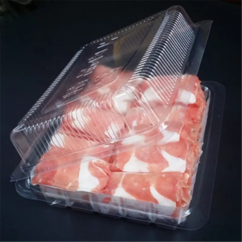 Heißer verkauf neue tiernahrung kunststoff <span class=keywords><strong>blister</strong></span> pack frische fleisch kunststoff clamshell rindfleisch verpackung box