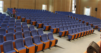 Sièges de théâtre avec tables, sièges de théâtre avec table d'écriture, chaises d'auditorium VIP avec tablette d'écriture
