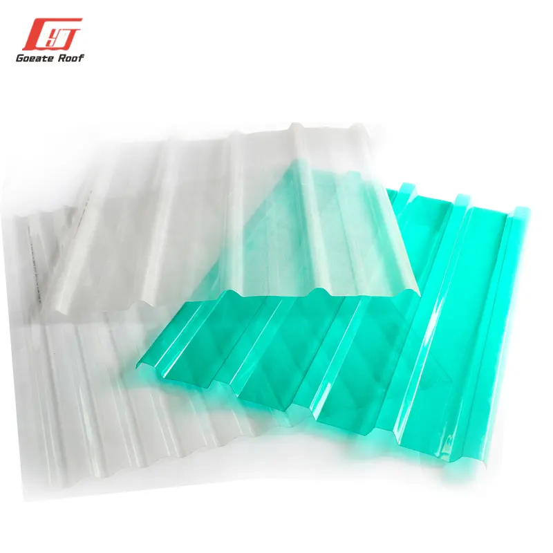 Cheap roofing materials light weight plastic lighting roofing upvc transparent roof sheet