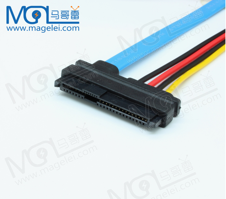 Sff-8482 Sas To Sata 7pin Female & Ide 4pin Male Data Cable, 70cm Oem