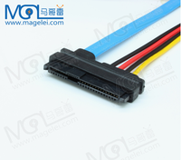 Cable de Datos SFF-8482 SAS a SATA de 7 Pines Hembra + IDE de 4 Pines Macho