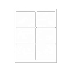 <span class=keywords><strong>Pegatinas</strong></span> de papel ecológicas autoadhesivas A4, logotipo personalizado de 6 formas <span class=keywords><strong>cuadradas</strong></span>, marca TOPTAC para exposiciones de comestibles de supermercado - Product Image 2