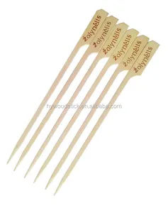 Laris Populer Katering Logo Bambu Bermerek 18Cm Bambu Tepo Mendayung Tusuk Sate Barbeku Souchaki