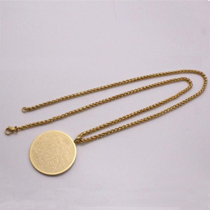 Collana dei monili di modo religione ciondolo in acciaio inox collana uomini donne - Product Image 3