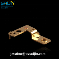 SAIJIN Électrique Laiton Cuivre Phosphore Cuivre Ressort Contact Estampage Composant SJ-STP-4125 ISO9001 Certifié pour Interrupteur