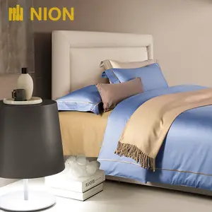 Bộ Ga Trải Giường Và Ga Trải Giường Bằng Vải Satin 300TC Cotton Siêu Mềm Thân Thiện Với Môi Trường