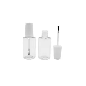 Empty pet plastic bottle 20ml With Cap and Brush touch up paint bottle for car