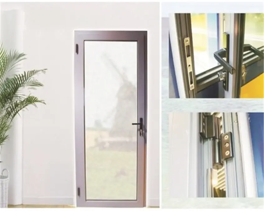 Commercial external aluminium doors simple style glass and aluminium back doors