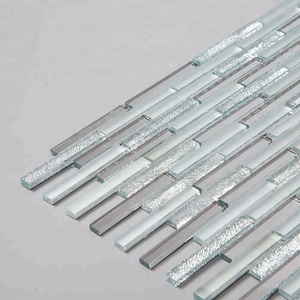 Bán buôn schomex hiện đại bạc và Xám gương Dải Gạch Mosaic 4 mét kính cho tường nhà bếp trang trí nội thất thiết kế sàn gỗ - Product Image 5