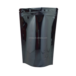Sacchetti per Snack Neri Lucidi Personalizzati con Stampa, Metallizzati, con Chiusura a Zip, Resistenti al Calore, Antiumidità, da 12oz 50g - Product Image 1