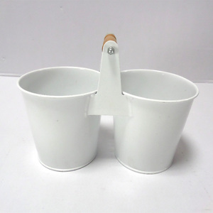 <span class=keywords><strong>Pas</strong></span> cher coloré rond <span class=keywords><strong>plantes</strong></span> d'intérieur décoratif jardin bureau galvanisé pot de fleur - Product Image 5