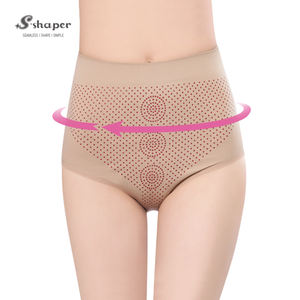 S-SHAPER Plus Size Women's Customized Logo Far Infrared & Breathable Slimming Shapers Body Shaping Briefs - Product Image 1