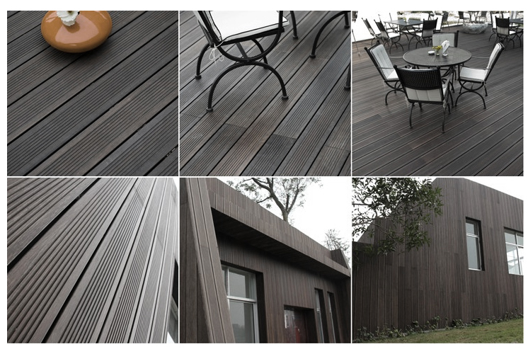 Exterior Strand Woven Bamboo Flooring Waterproof Bamboo Deck Flooring
