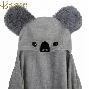 koala bamboo fiber baby hooded towel