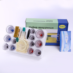 Alat Bekam Vakum 12 Cup dengan Kotak Rusia untuk Perawatan Kesehatan Tubuh - Product Image 1