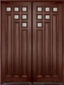 Diseño personalizado de caoba Prehung madera puertas - Product Image 6