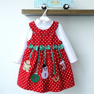 Trade assurance wholesale baby girls lovely Christmas clothing baby girl Christmas dresses 2016 - Product Image 2