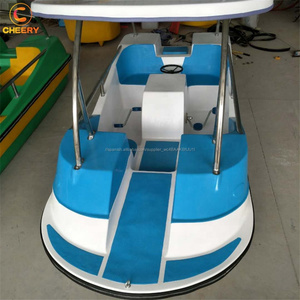 Lindo animal tema Agua parque de fibra de vidrio barco de pesca 4 persona swan electric bote <span class=keywords><strong>a</strong></span> pedal - Product Image 2