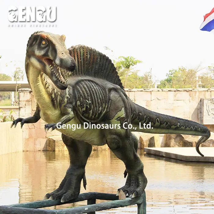 Fiber Spinosaurus Simulatie Levensgrote Glasvezel Dinosaurus