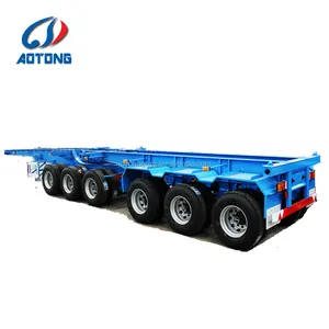 Madagascar 3 assen/Tandem as superlink container oplegger/40ft chassis skeletal interlink trailer truck prijs