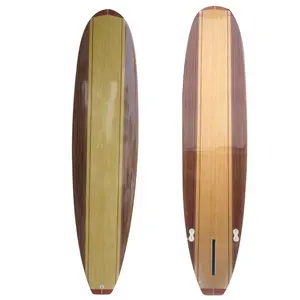 Madeira malibu placa de surf, 8ft * 22 polegadas * 3 incheps placa de surf núcleo de espuma