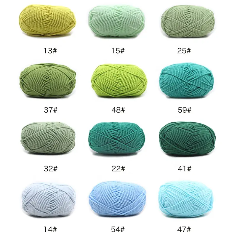 Factory direct new fancy yarns 100% knitting milk cotton yarn