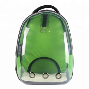 Wholesale's dog cat mascot cage portable travel transparent space backpack rain jacket Clips Pet Carrier cases - Product Image 1