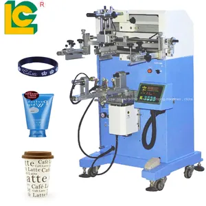 Semi Automatic machine for printing writing on the lacquer bottle Silk Screen Printing Machine For pet bottles Shaker Bottle