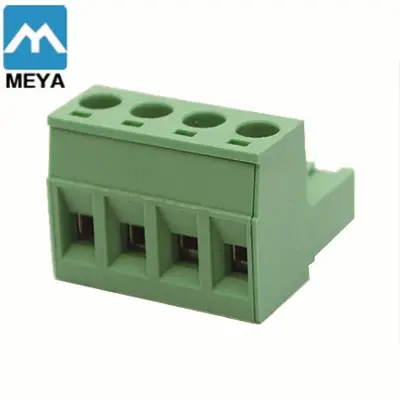 Conector de cabo de pressão para parafuso de montagem macho e fêmea, conector de terminal de 5,0 mm e 5,08 mm, conector de 4 pinos para 5 6 8