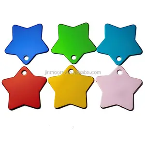 ADT03 Decorative Customized Cute Pet ID Tags With Star Shaped
