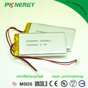 Heißer verkauf! 5x35x62mm lithium-ionen-polymer-akku <span class=keywords><strong>3</strong></span>,7 v LP503562 1200 mah lipo batterie - Product Image 1