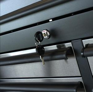 41 In. Bộ Tủ Công Cụ 14 Ngăn Kéo Và Tủ Cuốn, Kết Cấu Màu Đen Mờ - Product Image 4