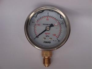 Fabrika fiyat YTN60A 2.5 "yarım paslanmaz çelik 200kg sıvı dolgulu 60mm basınç göstergesi - Product Image 6