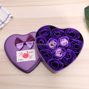 High Quality Heart Style Bath <b>Soap</b> Rose Flowers Gift Box <b>Soap</b> Flower for Valentine's Day - Product Image 6