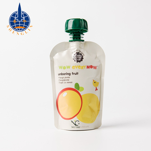 BPA bebé libre alimentos squeeze bolsa con tapa trago jugo de fruta envasado bolsa Caño - Product Image 5