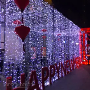 Ao ar livre casa Natal festa aniversário casamento feriado decoração segurança levou Natal decorativo fada corda curta