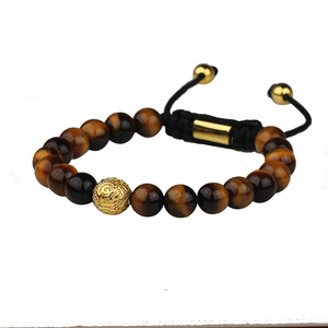 La joyería de los hombres de caballero gladiador Lava pulsera roca de Lava pulsera de cuentas - Product Image 1