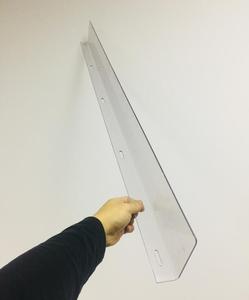 L47.5 Pollici Su Misura L-Forma Magnetico di Plastica Trasparente di Colore Blu PVC Divisori Per Scaffale del Supermercato - Product Image 2