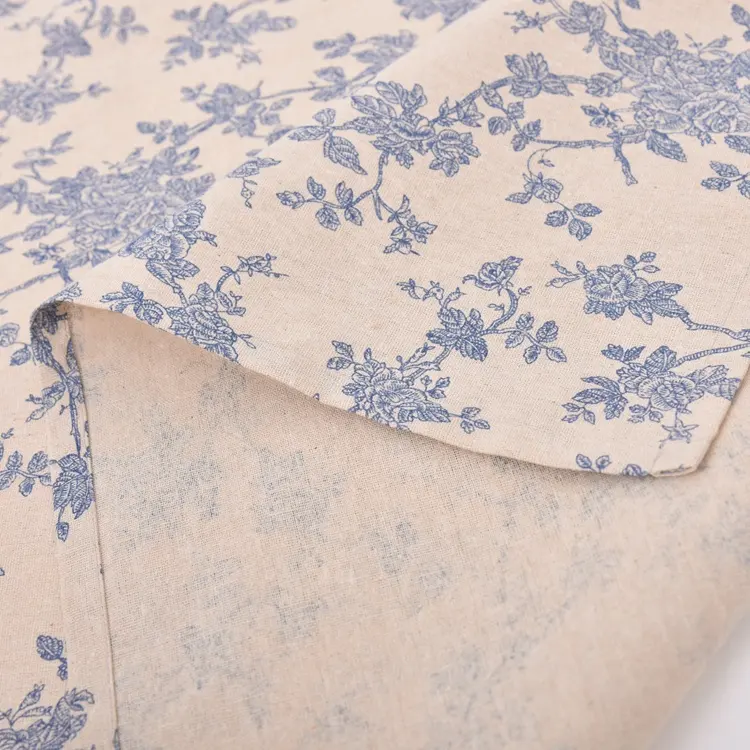 Retro Cổ Điển Tùy Chỉnh In Cotton Linen Hình Chữ Nhật Vuông Polyester Hoa Khăn Trải Bàn Vải Cho Nhà Bếp Bữa Ăn Tối