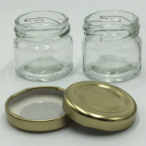 Mini 1oz 30ml mật ong lọ thủy tinh với vàng Thiếc Có nắp đậy cho thực phẩm lưu trữ - Product Image 4